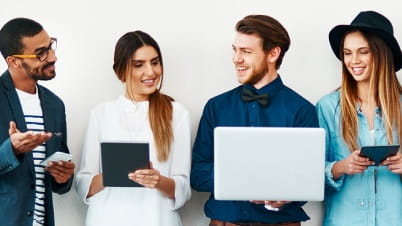 a group of people standing together a group of people standing together