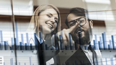 a man and woman looking at each other a man and woman looking at each other