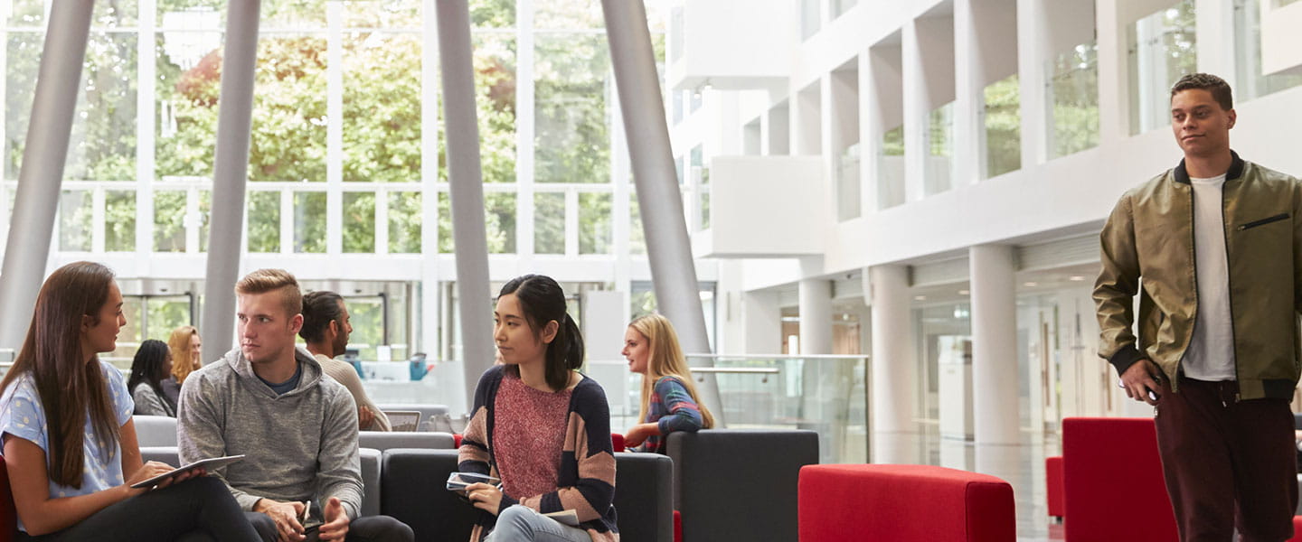 a group of people sitting in a room