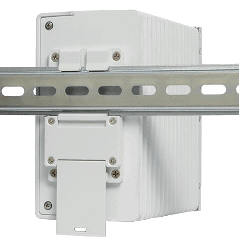 OmniSwitch 6465-p12. Back left view with rail. OmniSwitch 6465-p12. Back left view with rail.